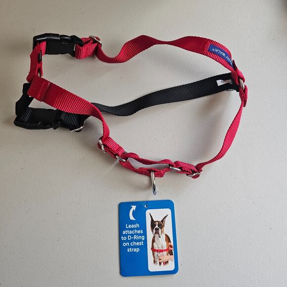 NIB PetSafe Easy Walk No Pull Dog Harness Red/Black Size Med/Large 40 to 65 lbs - Picture 5 of 6